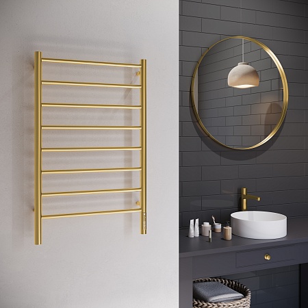 Аврора П8 500х850 Электро Полотенцесушитель TERMINUS Брашированное золото Кстово - фото 3 Аврора П8 500х850 Электро Полотенцесушитель TERMINUS Брашированное золото Кстово - фото 3